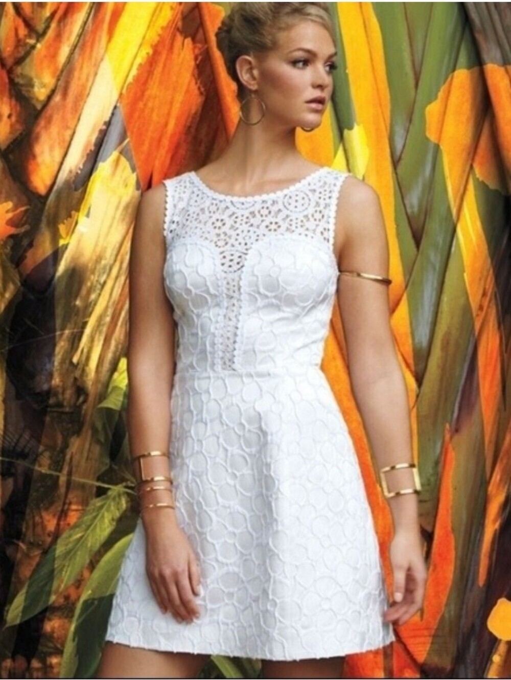 Lilly Pulitzer Womens |6| Raegan Illusion Sleeveless White Bridal Dress